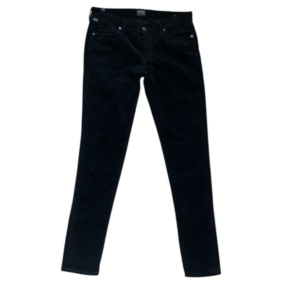 Citizens Of Humanity Pants - Citizens of Humanity Black Corduroy Skinny Leg Jeans